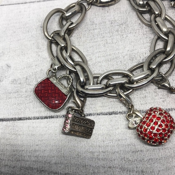 Chico's chunky chain clip on/off 6 fun dangle charms bracelet-read first. - Picture 5 of 7